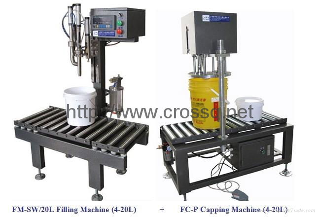 20L Filling Machine, Capping Machine FM-SW/20L + FC-P