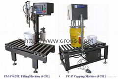 20L Filling Machine, Capping Machine FM-SW/20L + FC-P