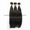 Unprocessed virgin hair Straight 8A Peruvian virgin hair bundle hair weave 1