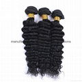  Brazilian Deep Wave Hair Bundles Deal 100% Remy Human Hair Extension  1