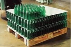Corrugated Plastic Layer Pads for Bottles and Cans 4