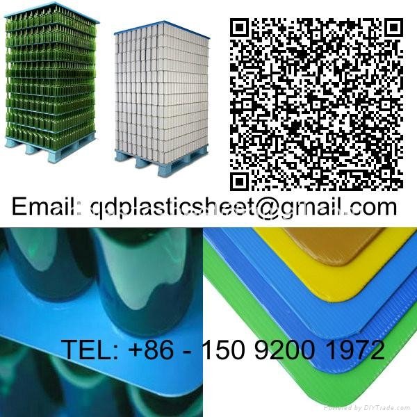 Corrugated Plastic Layer Pads for Bottles and Cans 5