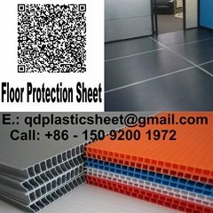 Black Fluted Polypropylene Correx Sheet for Floor Protection