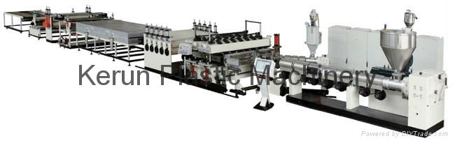 PC hollow sheet extrusion line 2