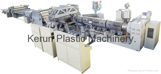 PC hollow sheet extrusion line