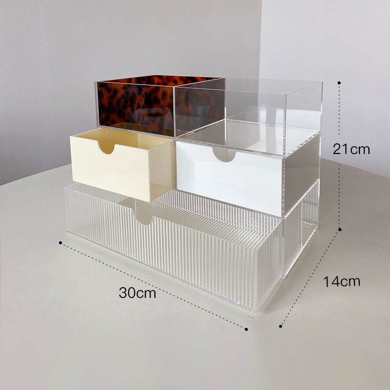Transparent clear perspex box