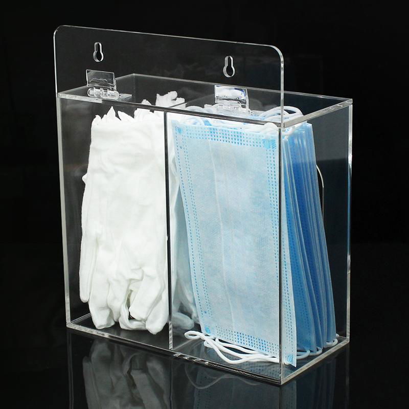 亞克力透明盒子 一次性乳膠手套盒 亞克力桌面收納盒 3