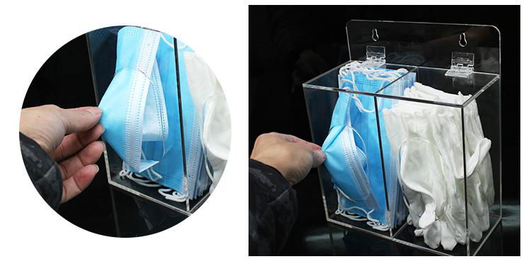 Transparent clear perspex box