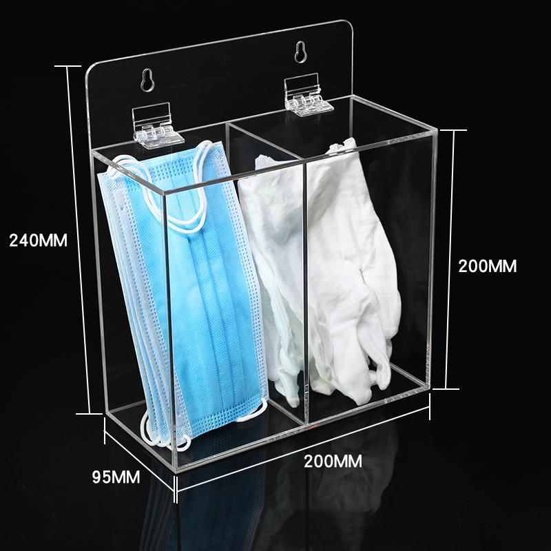 Transparent box disposable latex glove box Acrylic transparent 2