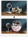 Acrylic cosmetic makeup organizer