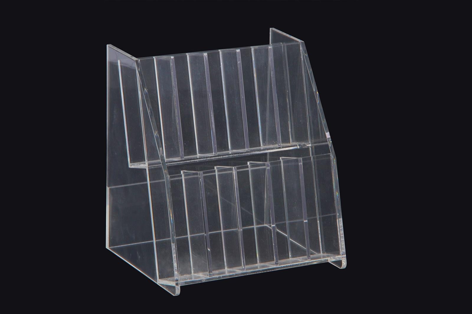 Acrylic cosmetic display stand Acrylic base transparent 2