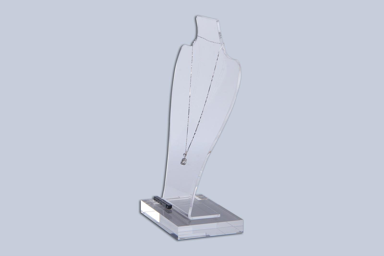 Acrylic necklace display stand Acrylic jewellery display transparent 4