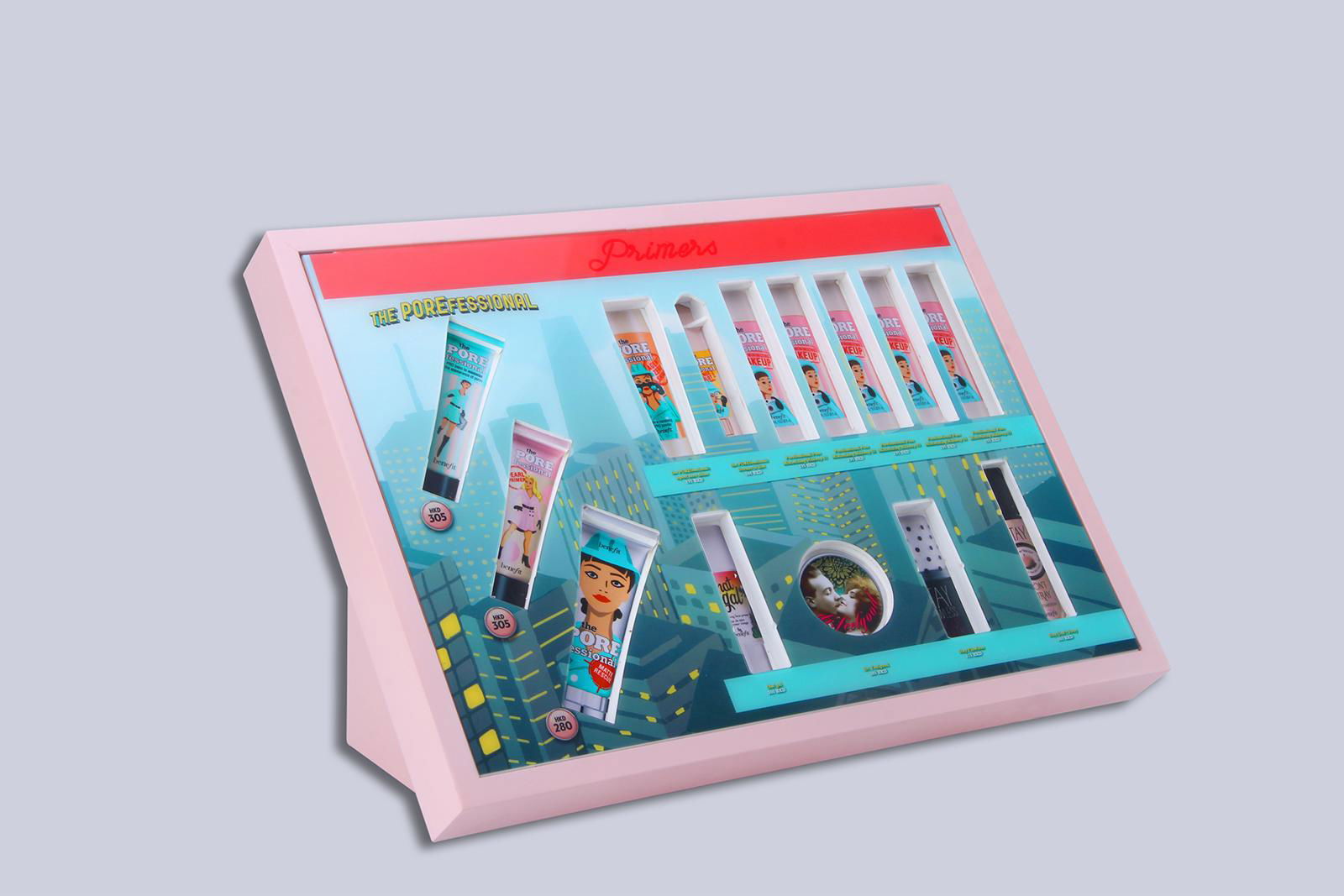 Acrylic cosmetics organizer