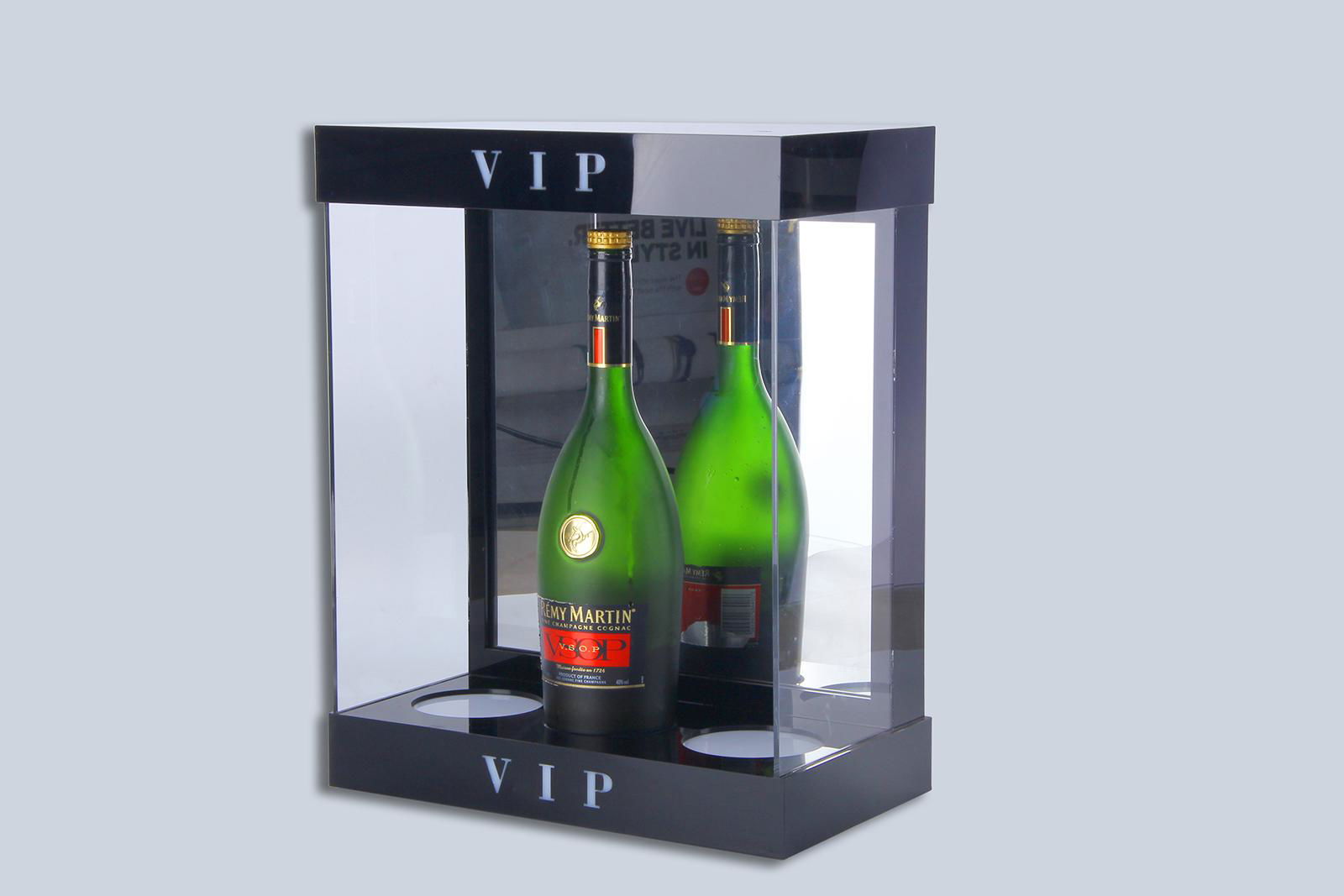 Black vip acrylic wine storage rack Acrylic transparent Acrylic box 3