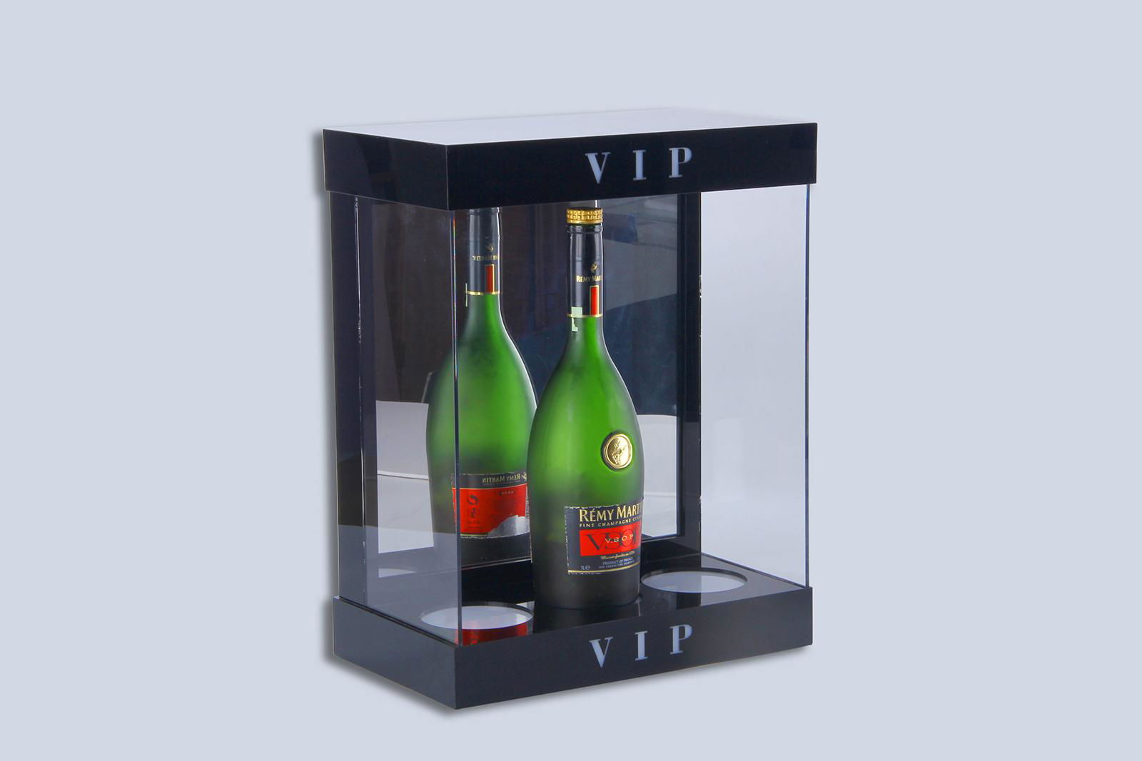 Black vip acrylic wine storage rack Acrylic transparent Acrylic box 4