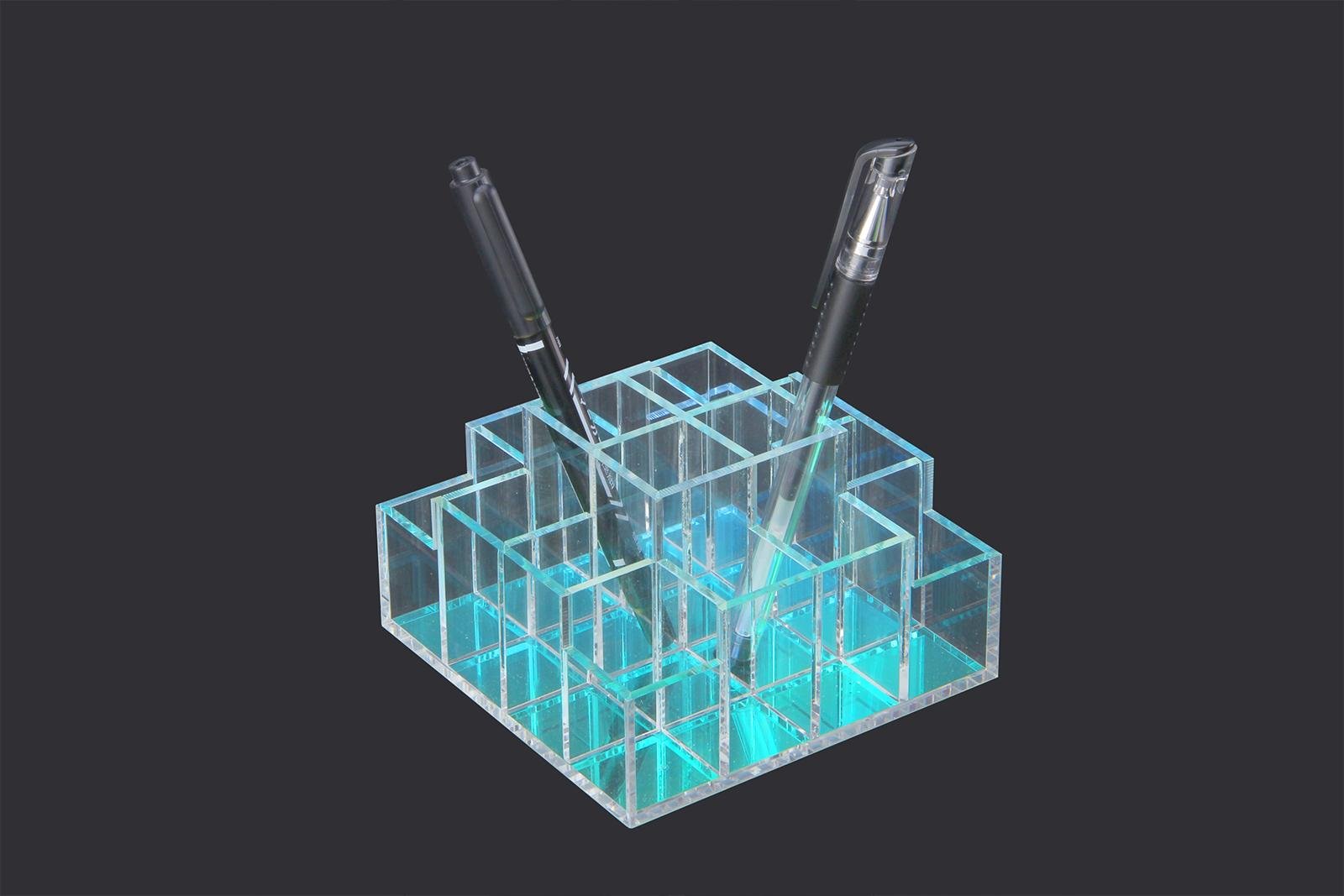 亚克力笔筒杯子展示架 有机玻璃展示架 日用品收纳盒 亚克力盒