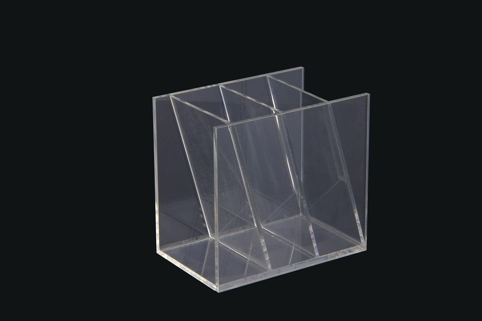 亚克力透明玻璃收纳展示架 2