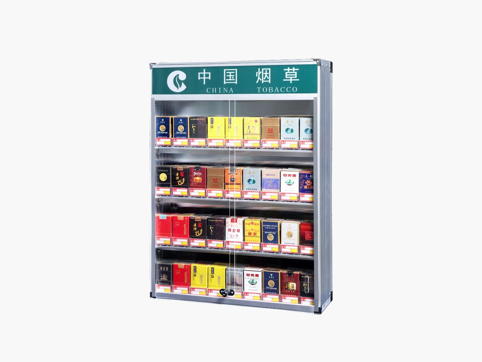 超市煙架子展示架 亞克力煙草煙櫃 挂牆式香煙架推進器 4