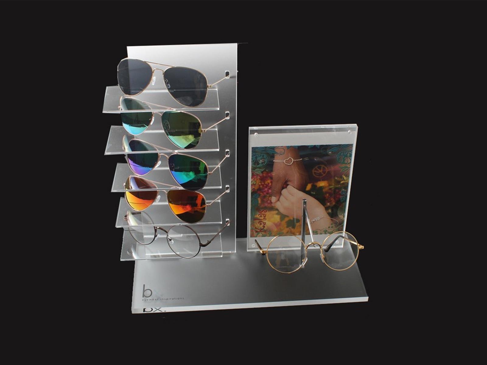Eye Wear Display Stands Acrylic transparent Acrylic rod 5