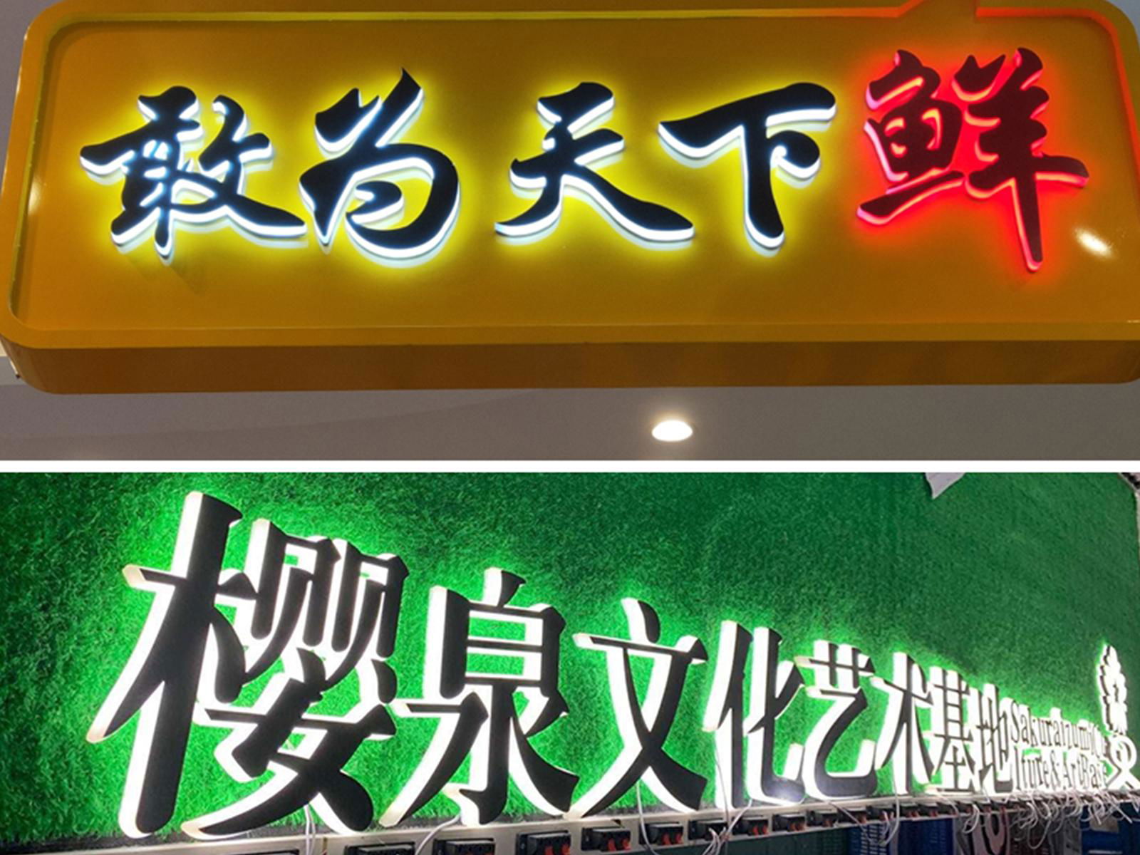 Acrylic LED display sign