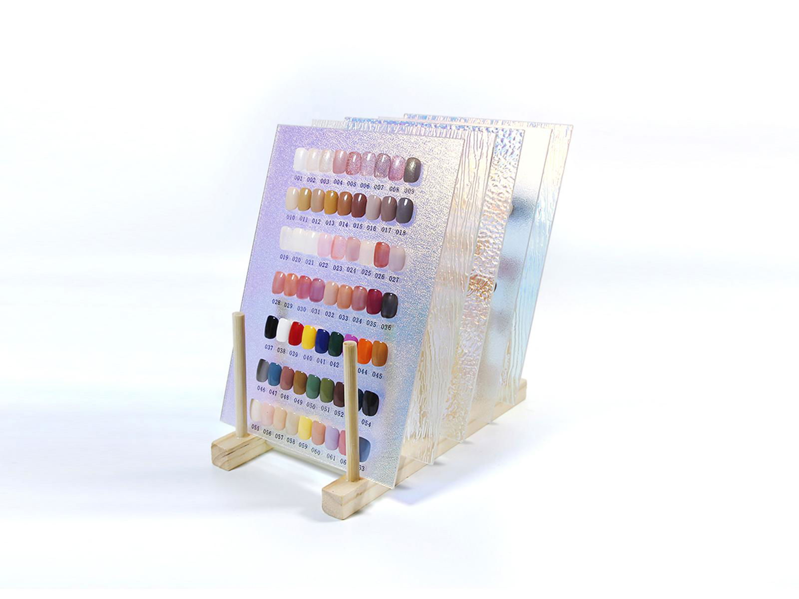 Nail Art Color Card Display Board Pattern Acrylic Cosmetic display stand 2