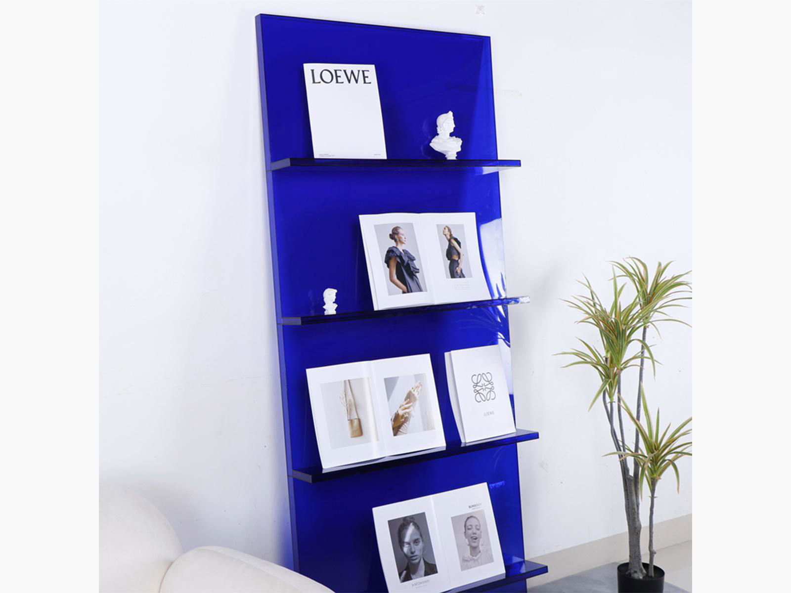 Acrylic Bookshelf INS display stand Floor shelf 2