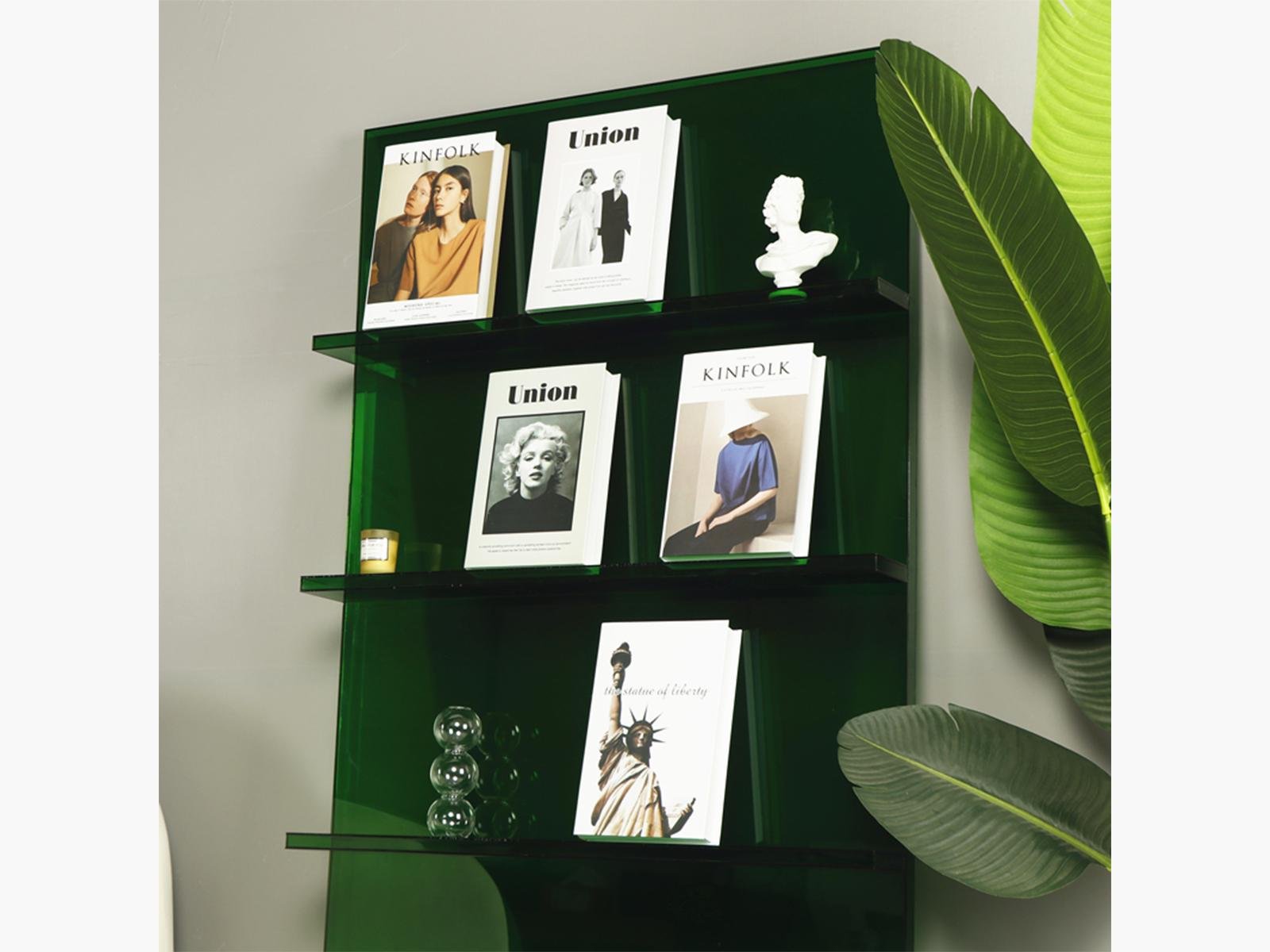 Acrylic Bookshelf INS display stand Floor shelf 3