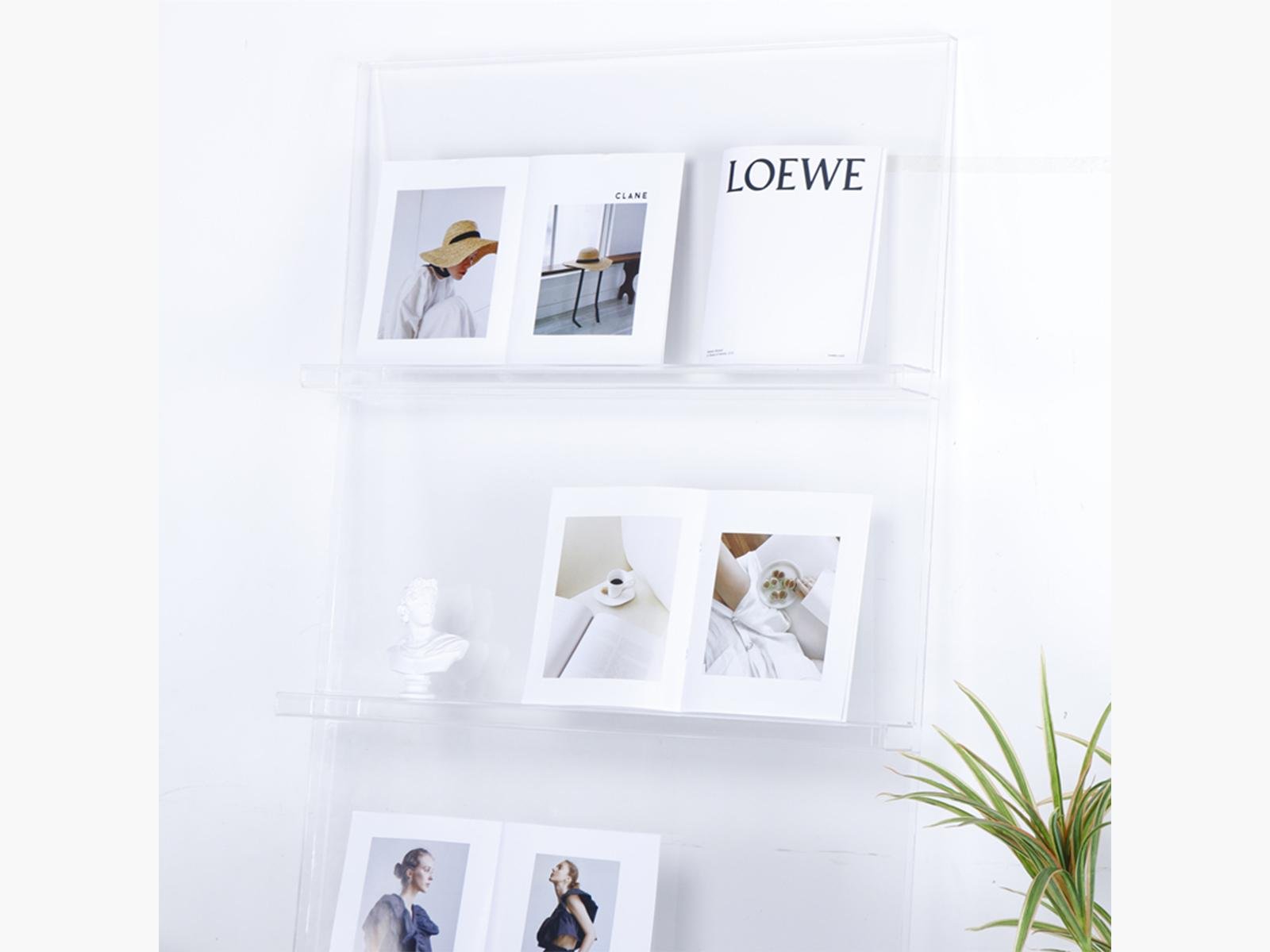 Acrylic Bookshelf INS display stand Floor shelf 5