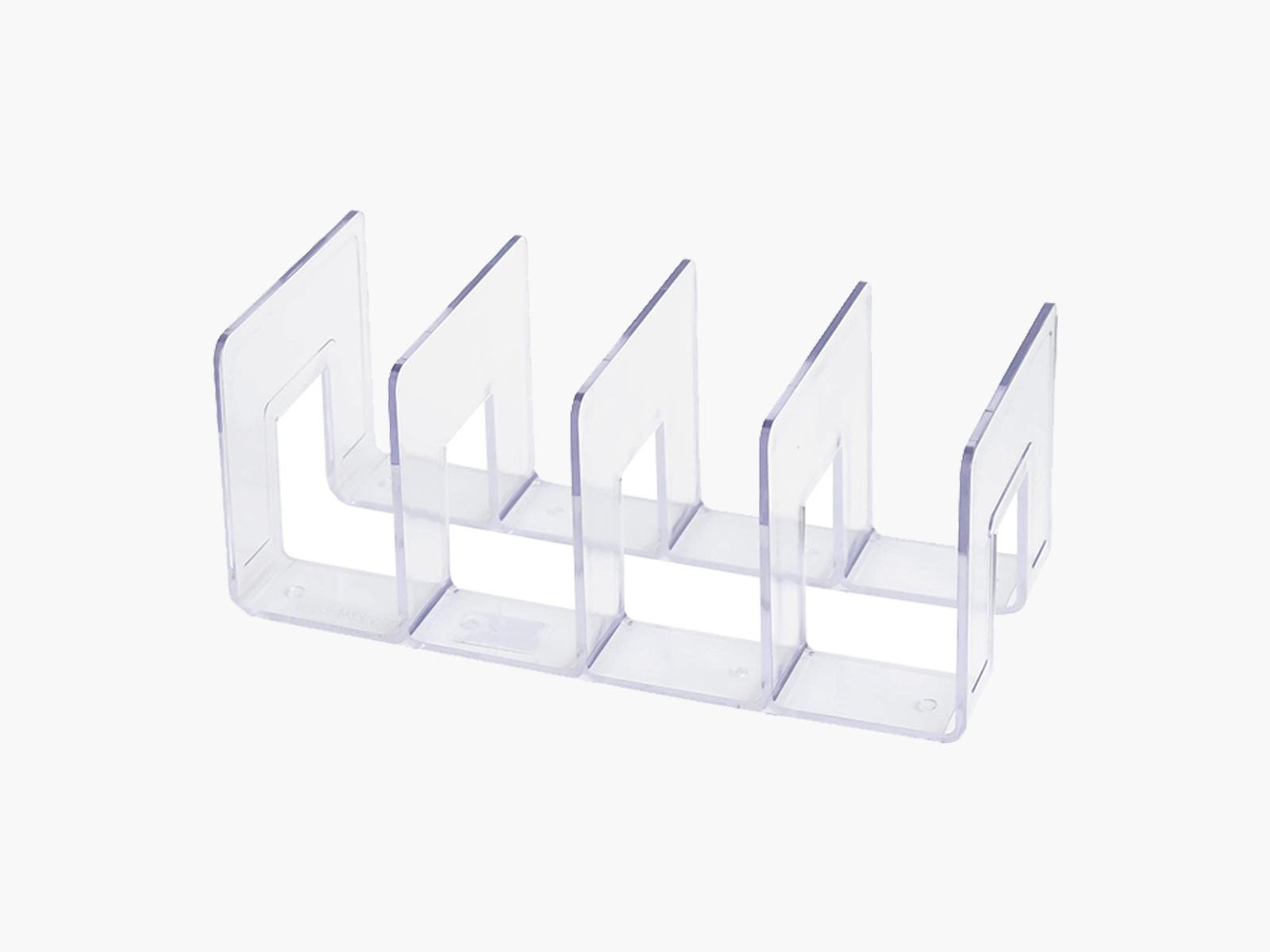 Acrylic transparent book stand Storage rack Data shelf