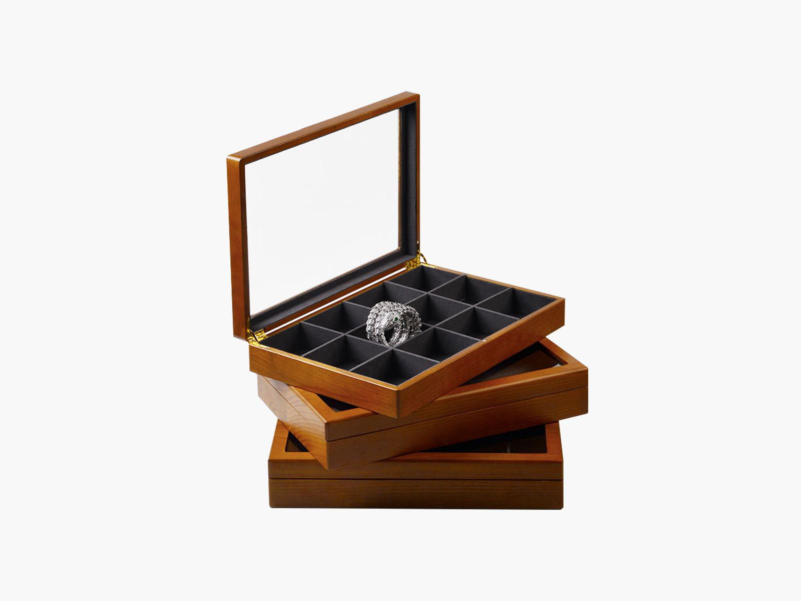 珠宝收纳箱 透明亚克力盖 项链盒 戒指手镯首饰盒 2