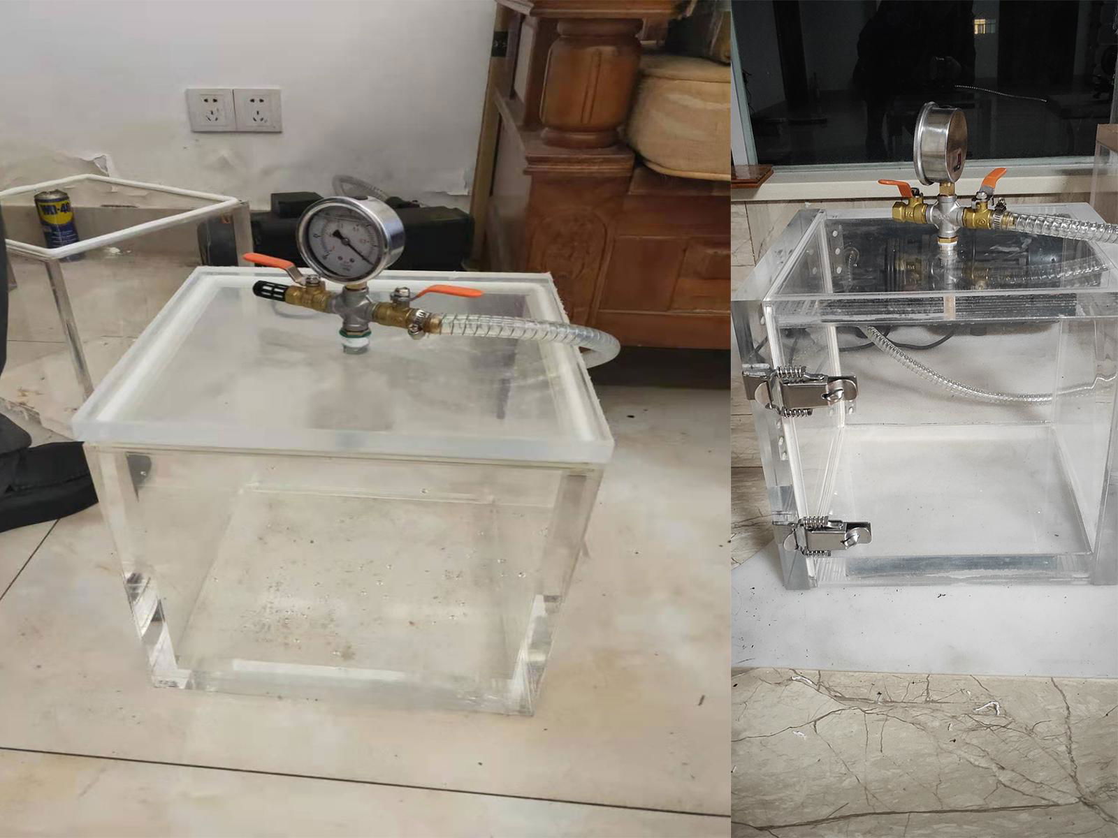 Transparent acrylic plexiglass box Vacuum box Suction box drying box 4