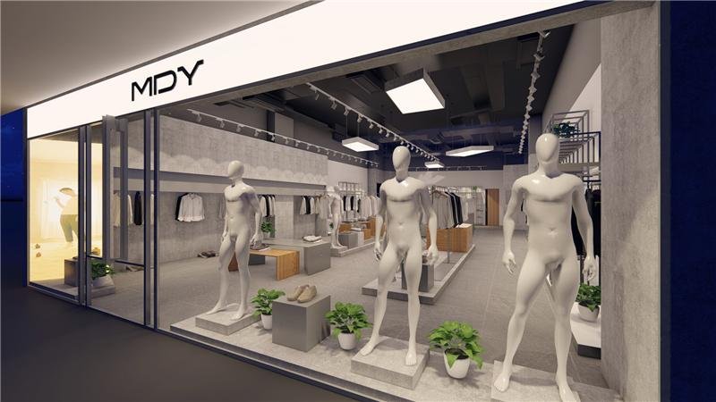 MDY Design Acrylic Display Men's clothing display rack Showcase 3