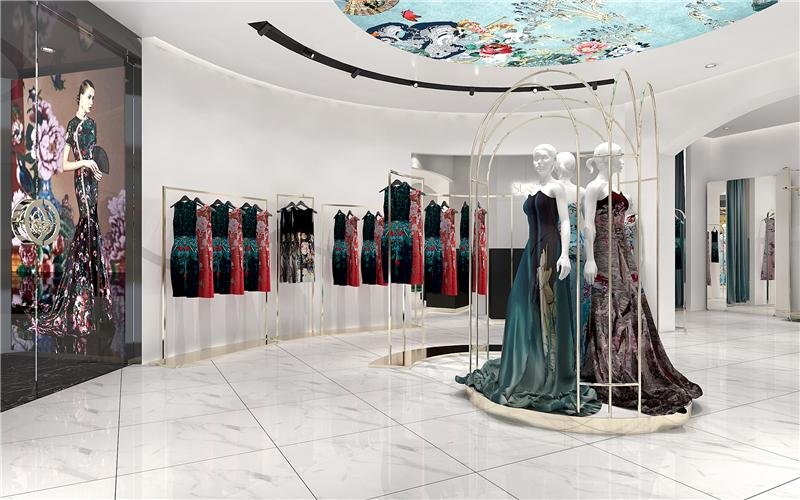 SUSSI Design Acrylic Display Women's clothing display rack Showcase 5