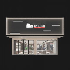 BALENO LClothing acrylic display,case stand Acrylic sign holder Display Stand