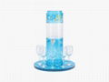 Red wine glass displays Acrylic transparent Counter Top Display Stand