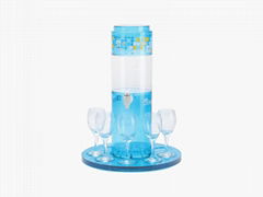 Red wine glass displays Acrylic transparent Counter Top Display Stand
