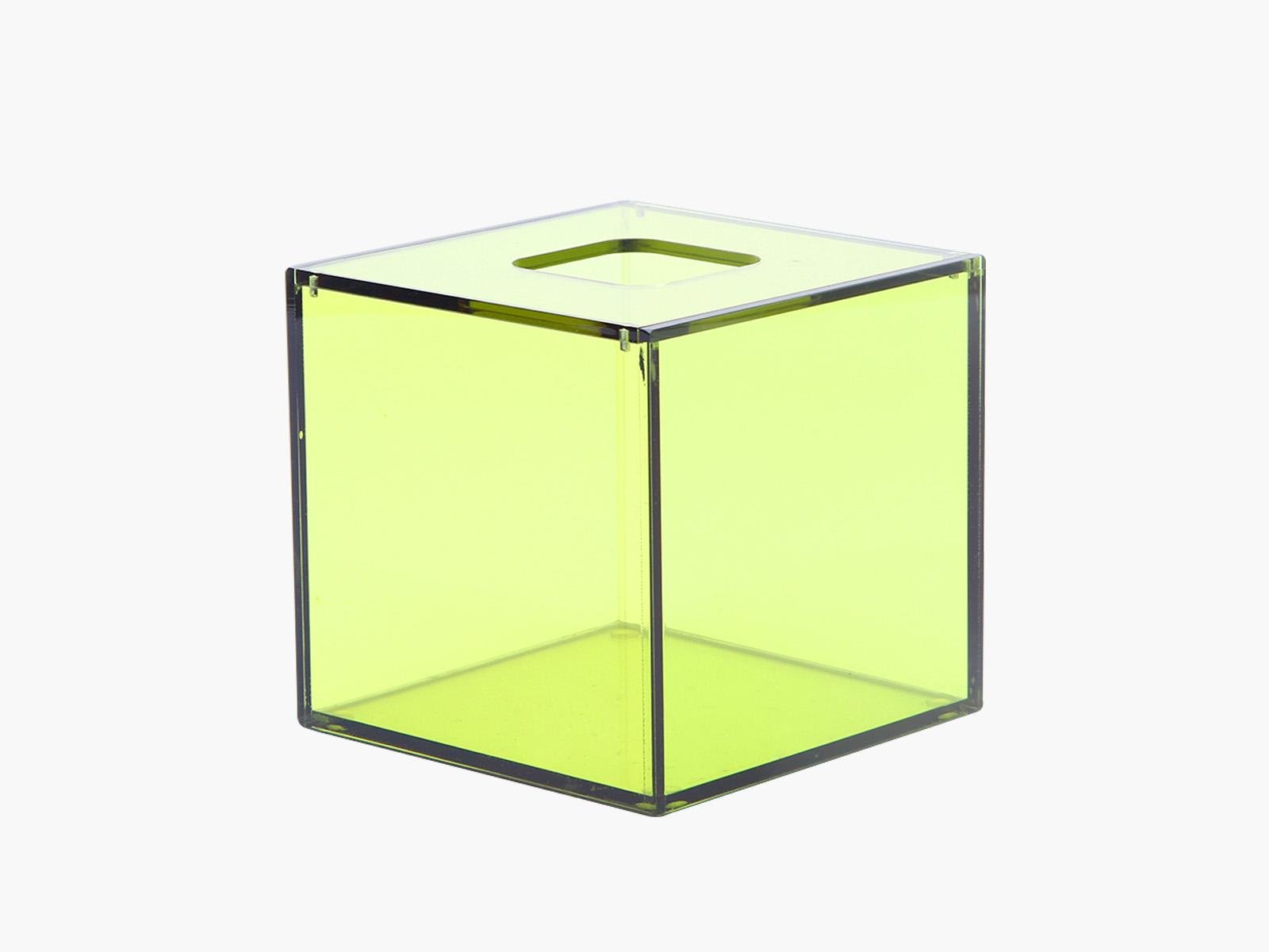 亚克力方形抽纸盒 透明有机玻璃盒 镜面亚克力收纳