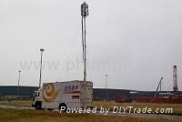 15m Heavy Duty Payload Pneumatic Telescopic Masts for Mobile Base Station