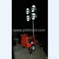 4x1000W Metal Halide Lamps Mobile Lighting Tower 4