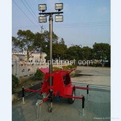 4x1000W Halogen Lamps Mobile Floodlighting Tower