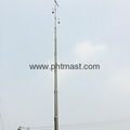 25m Mast Extended Fully with head loads -PHTmast