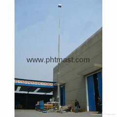 18m Locking Pneumatic Telescopic Mast