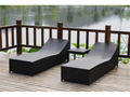 outdoor sofa bed metal beach bed rattan lounge chair