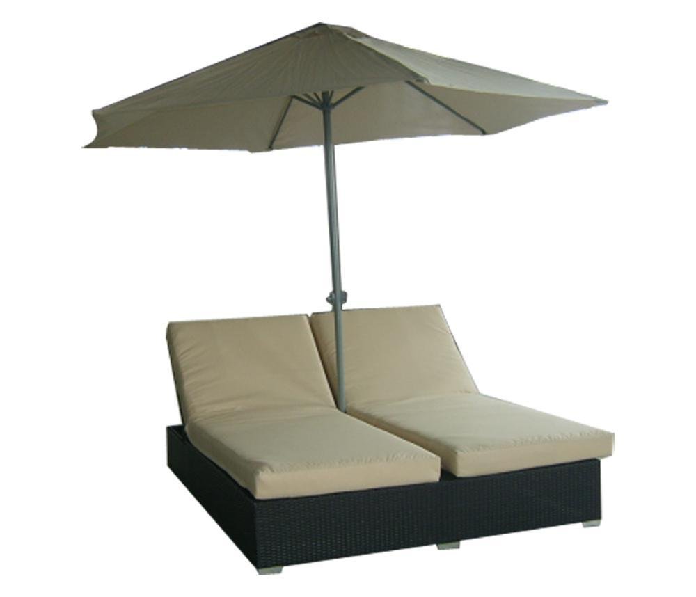 outdoor sofa bed metal beach bed rattan lounge chair 2