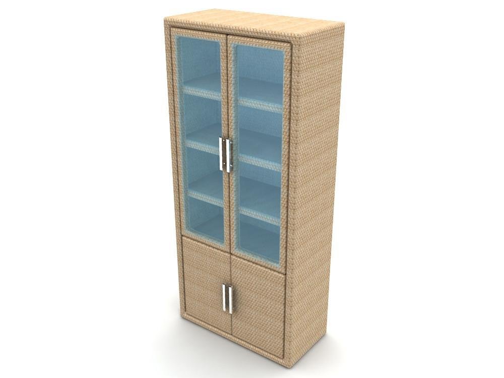 wicker metal furniture rattan bookcase aluminium cabinet 5
