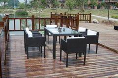 garden glass dining table rattan coffee table