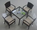 garden glass dining table rattan coffee table 5