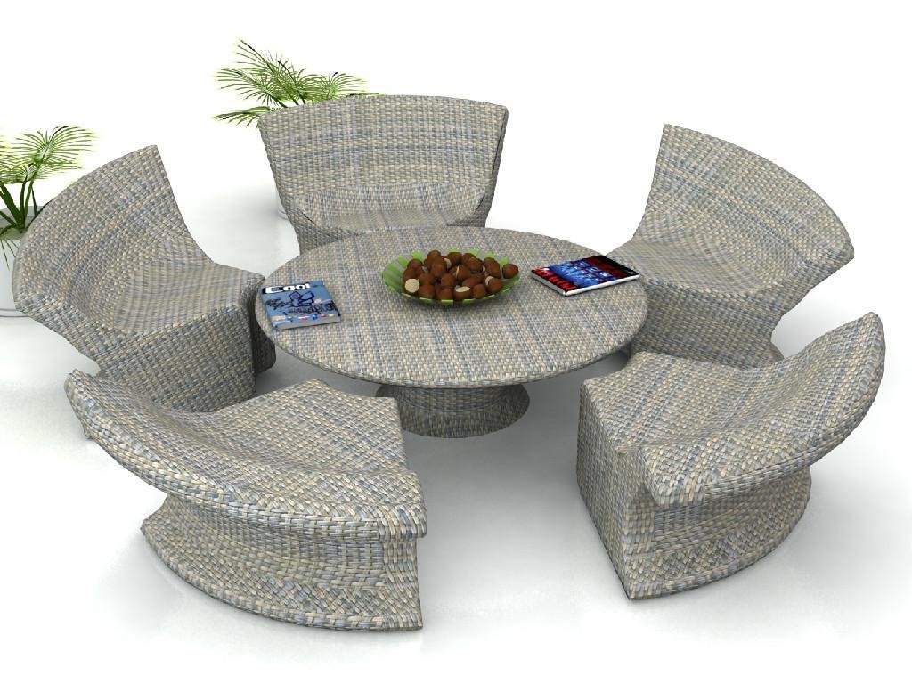 flexible combine rattan outdoor furniture