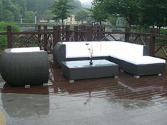 popular PE rattan furniture rattan outdoor furniture flexible outdoor sofa set