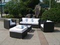 popular PE rattan furniture rattan outdoor furniture flexible outdoor sofa set 2